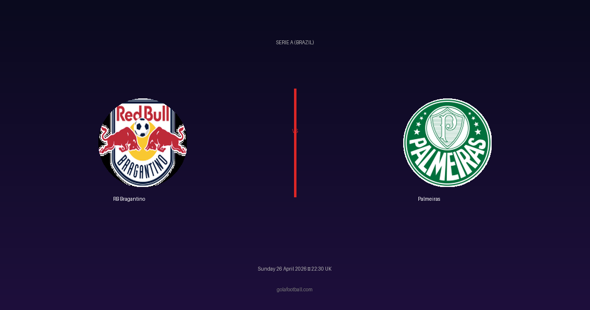 Match Preview: RB Bragantino vs Palmeiras - prediction, team news, live stream
