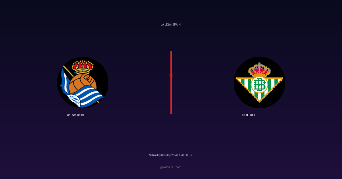 Match Preview: Real Sociedad vs Real Betis - prediction, team news, live stream