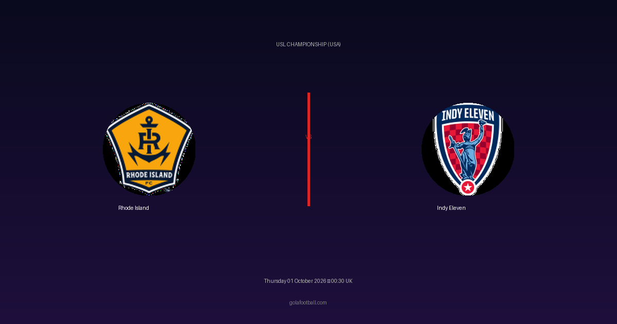 Match Preview: Rhode Island vs Indy Eleven – USL Championship (USA)