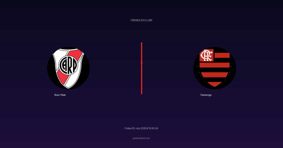 Match Preview: River Plate vs Flamengo – Friendlies Clubs