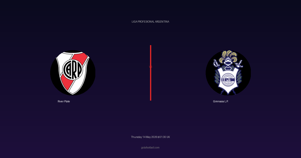 Match Preview: River Plate vs Gimnasia L.P. - prediction, team news, live stream