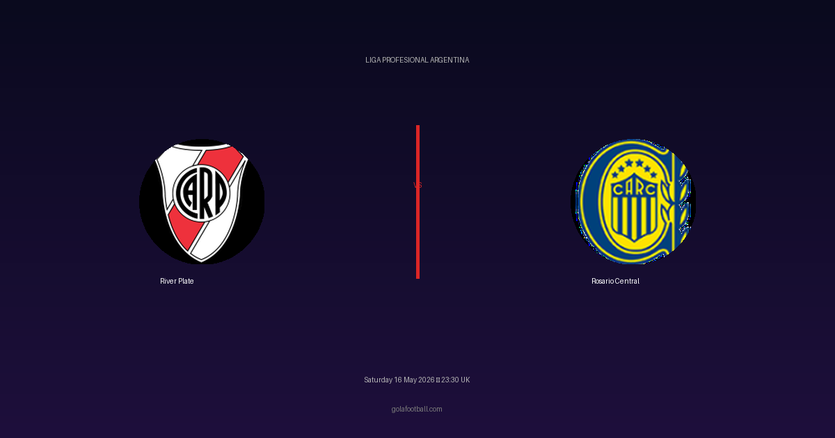 Match Preview: River Plate vs Rosario Central - prediction, team news, live stream