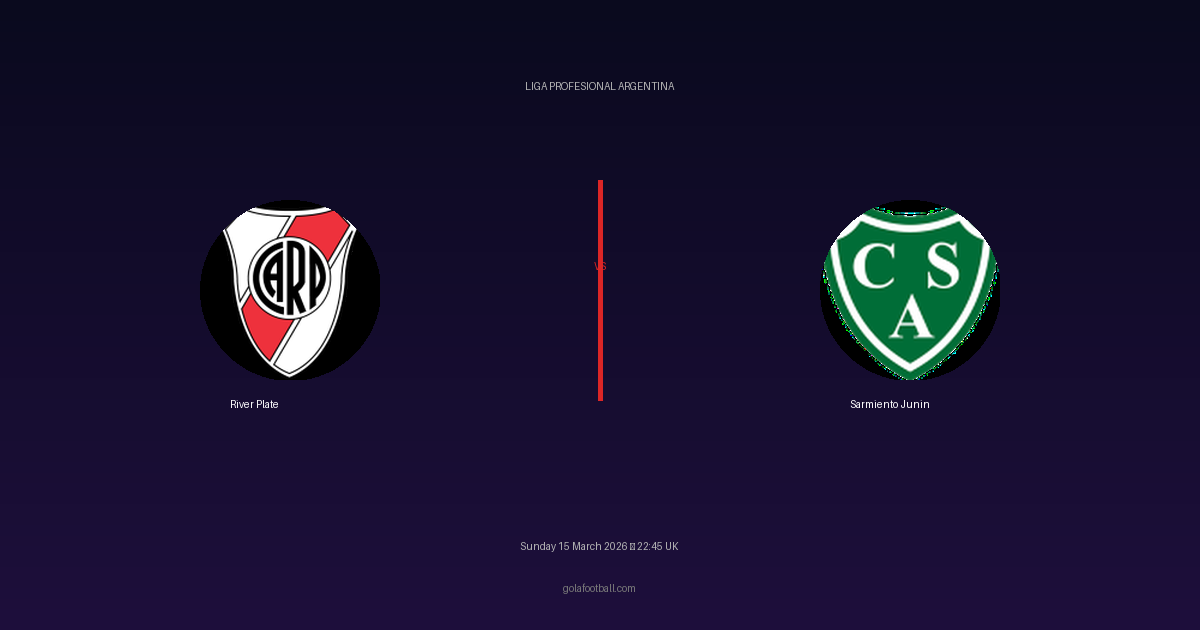 Match Preview: River Plate vs Sarmiento Junin - prediction, team news, live stream