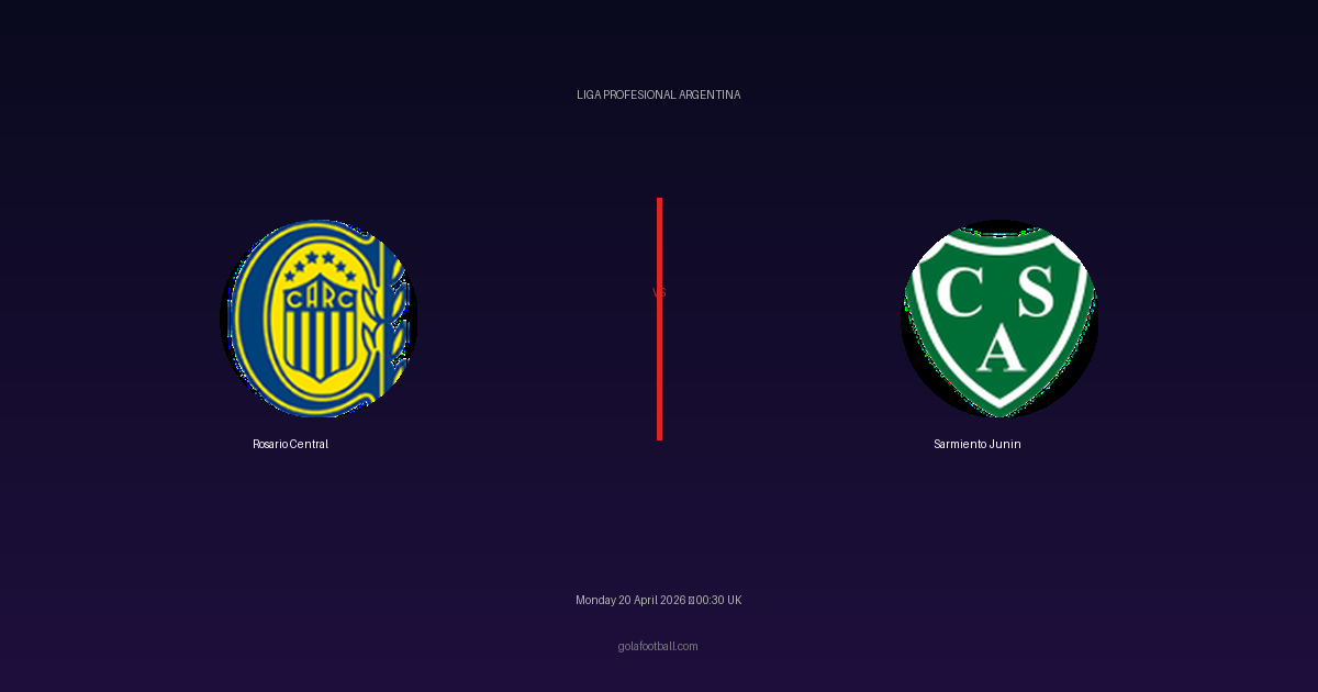 Match Preview: Rosario Central vs Sarmiento Junin - prediction, team news, live stream