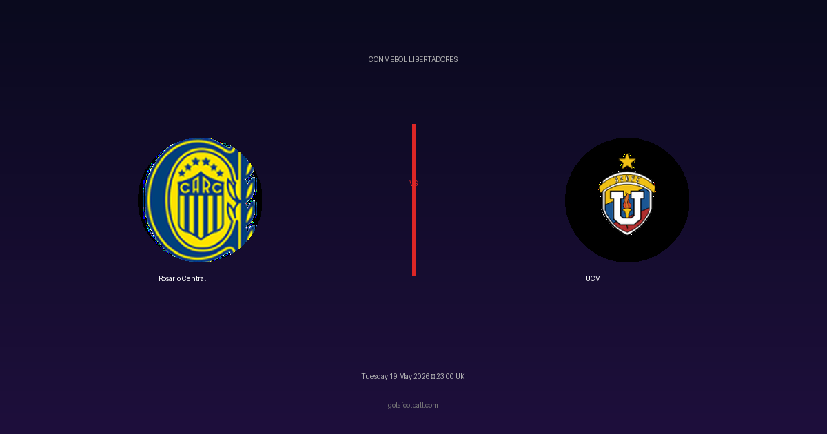 Match Preview: Rosario Central vs UCV - prediction, team news, live stream