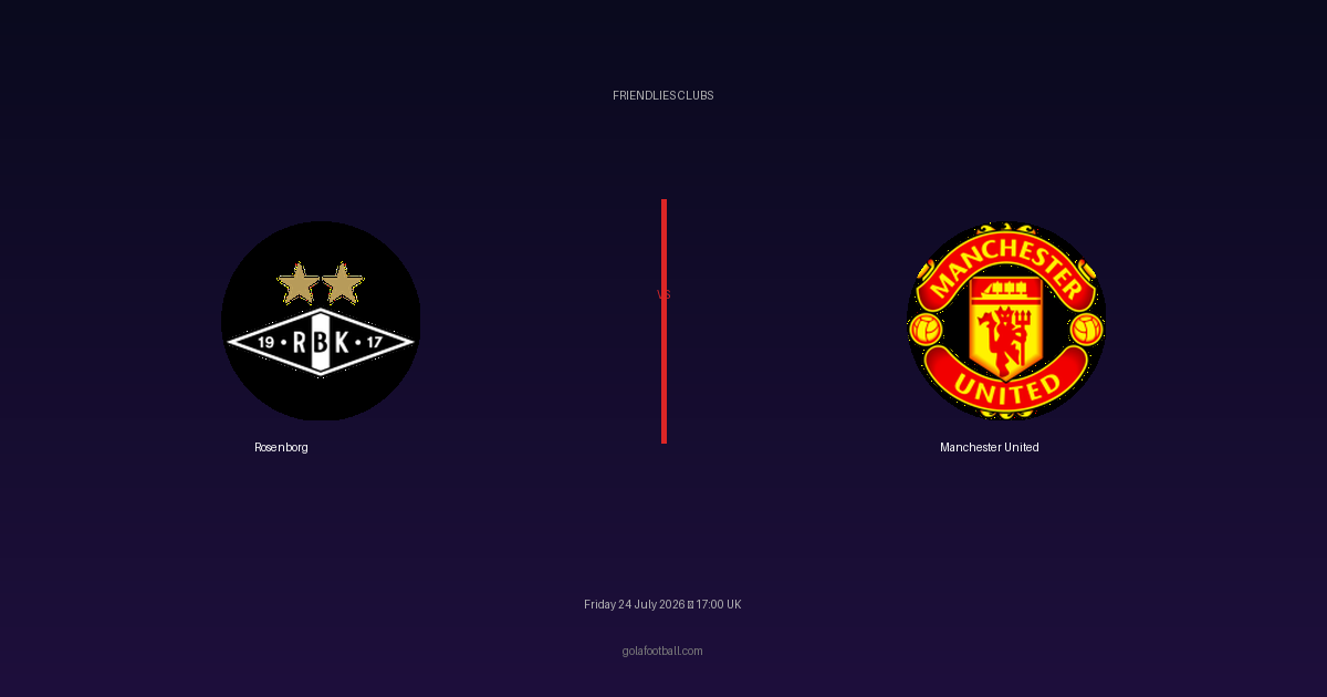 Match Preview: Rosenborg vs Manchester United – Friendlies Clubs