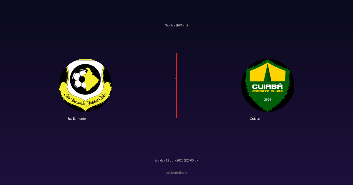 Match Preview: São Bernardo vs Cuiaba – Serie B (Brazil)