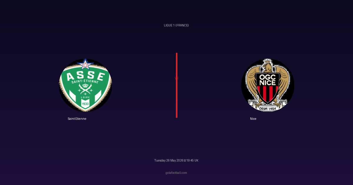 Match Preview: Saint Etienne vs Nice - prediction, team news, live stream