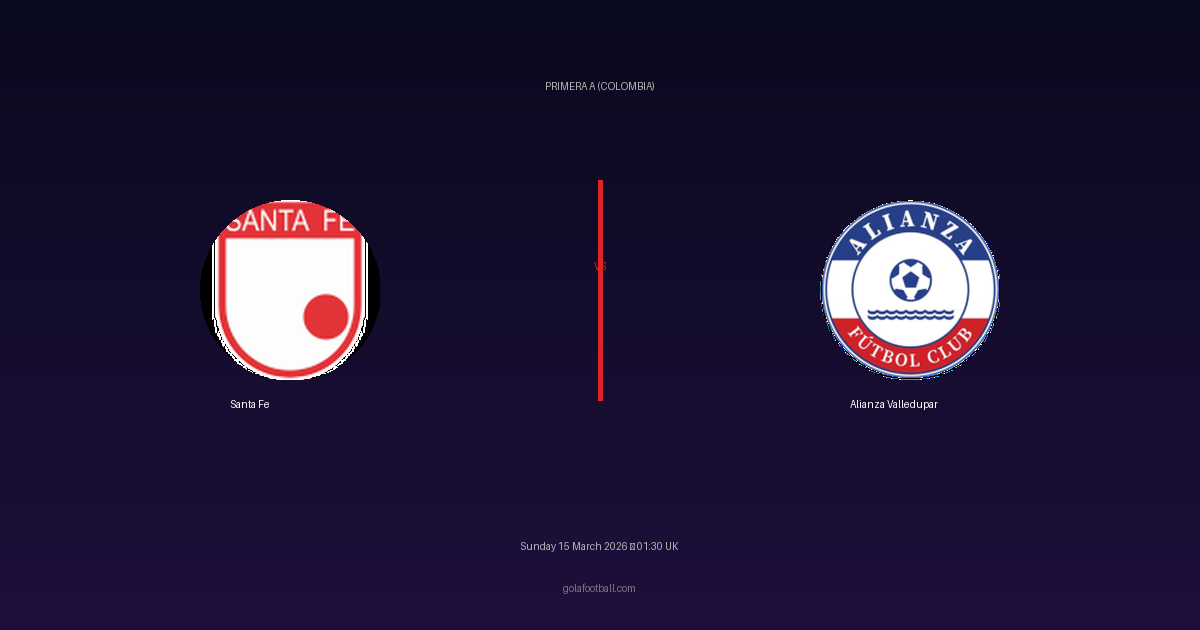 Match Preview: Santa Fe vs Alianza Valledupar - prediction, team news, live stream