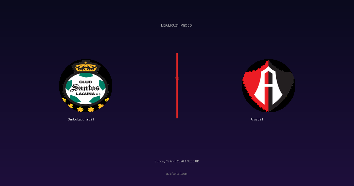 Match Preview: Santos Laguna U21 vs Atlas U21 - prediction, team news, live stream