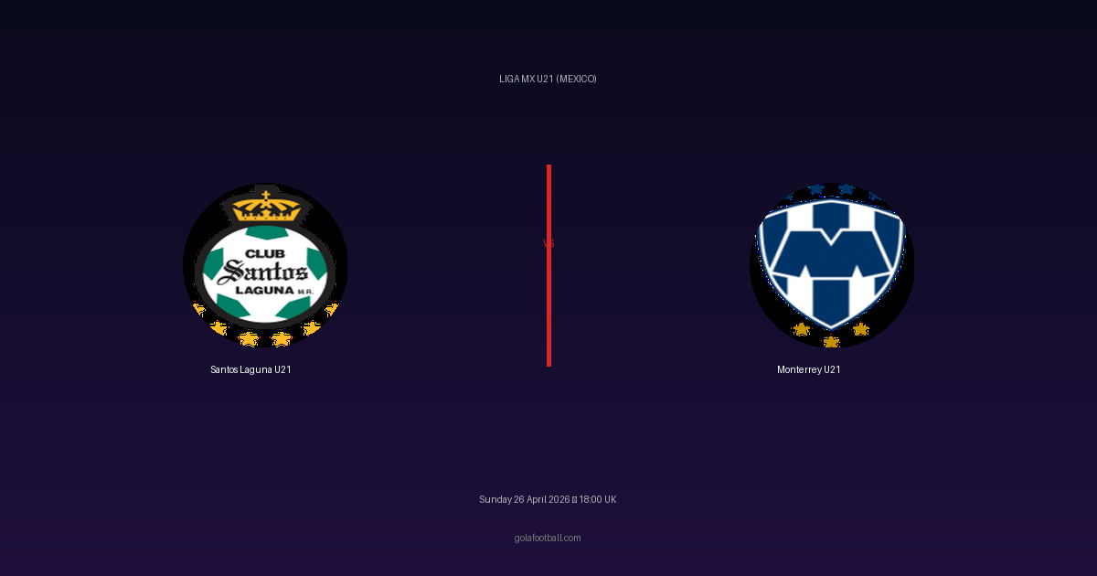 Match Preview: Santos Laguna U21 vs Monterrey U21 - prediction, team news, live stream