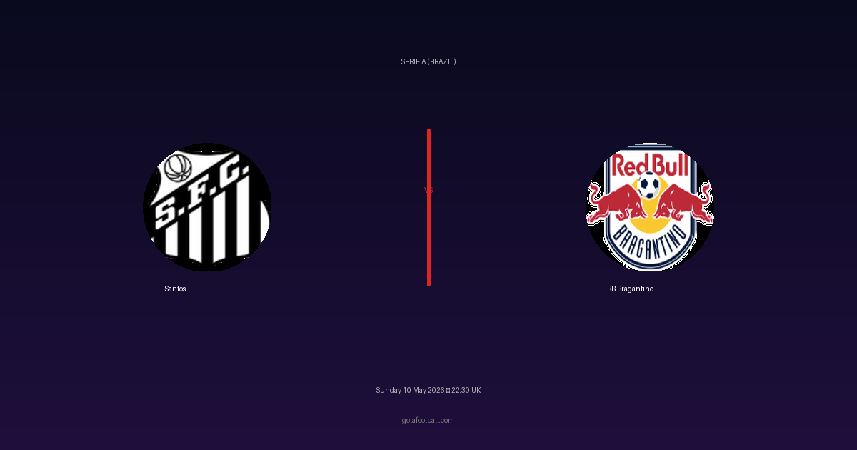 Match Preview: Santos vs RB Bragantino - prediction, team news, live stream