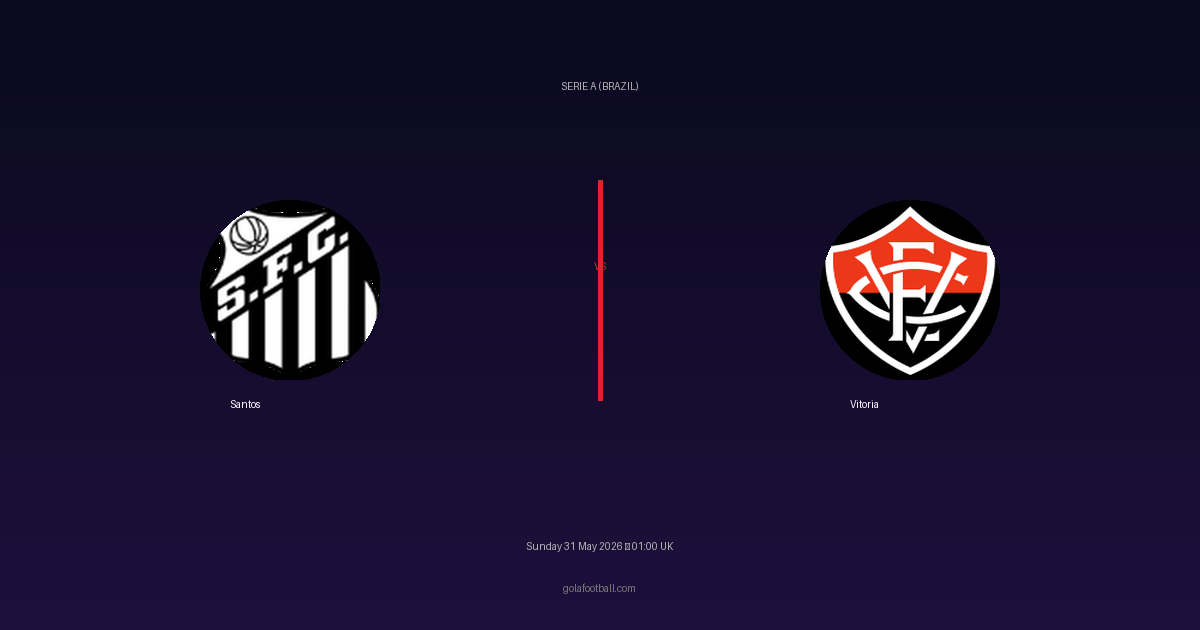 Match Preview: Santos vs Vitoria - prediction, team news, live stream