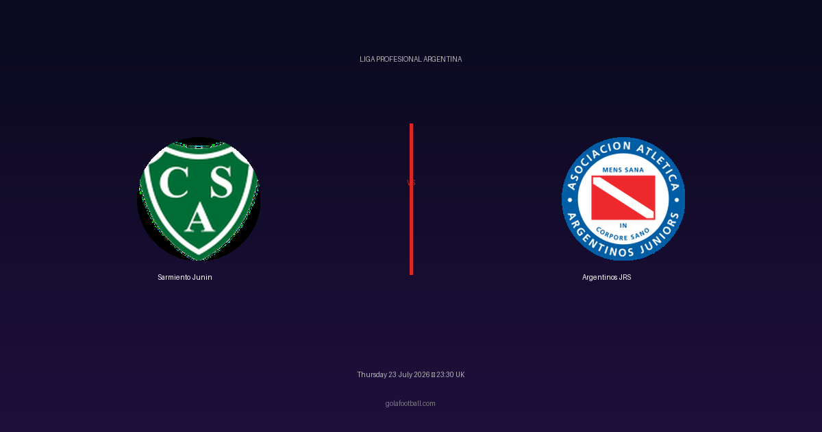 Match Preview: Sarmiento Junin vs Argentinos JRS – Liga Profesional Argentina