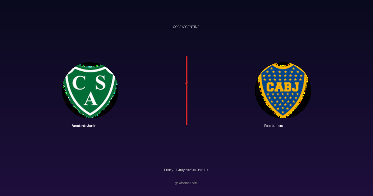 Match Preview: Sarmiento Junin vs Boca Juniors – Copa Argentina