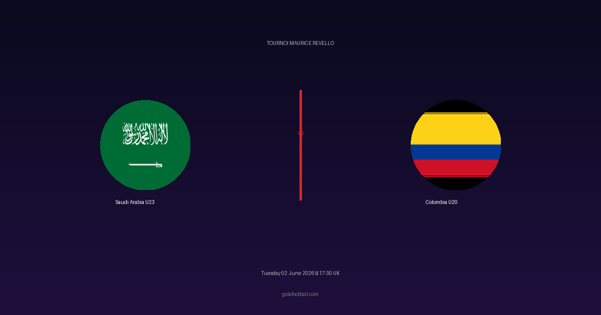 Match Preview: Saudi Arabia U23 vs Colombia U20 - prediction, team news, live stream