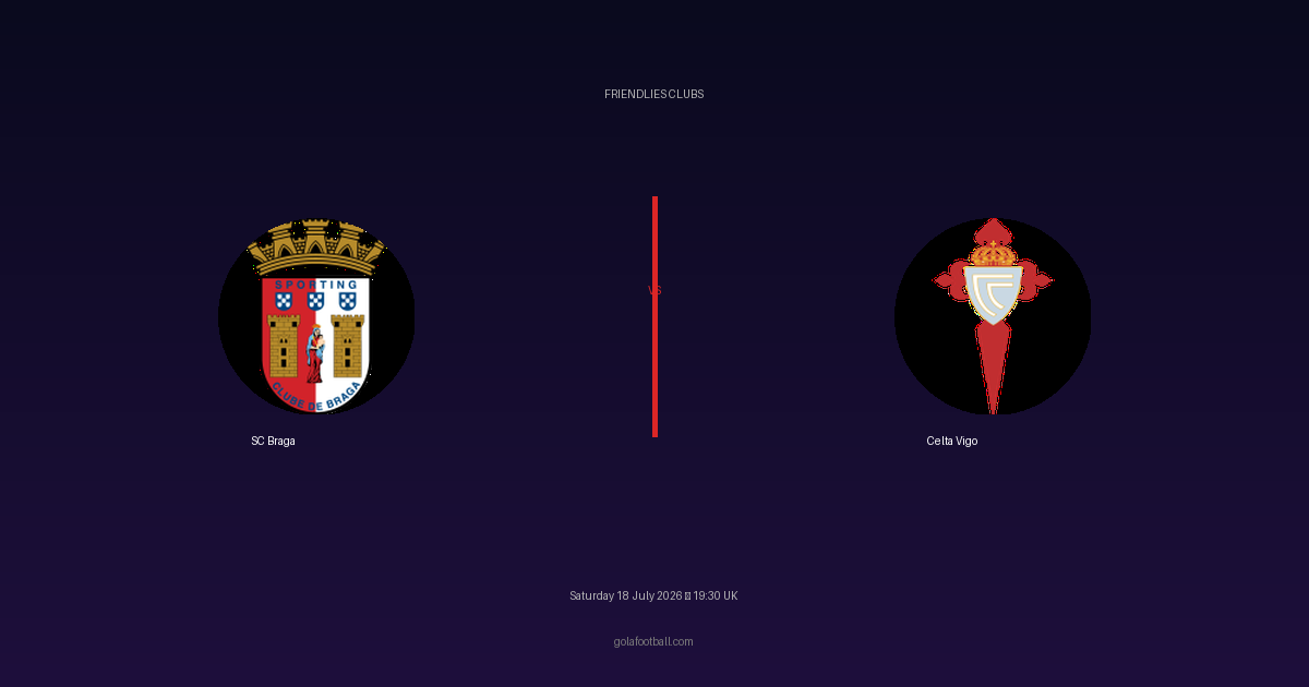 Match Preview: SC Braga vs Celta Vigo – Friendlies Clubs
