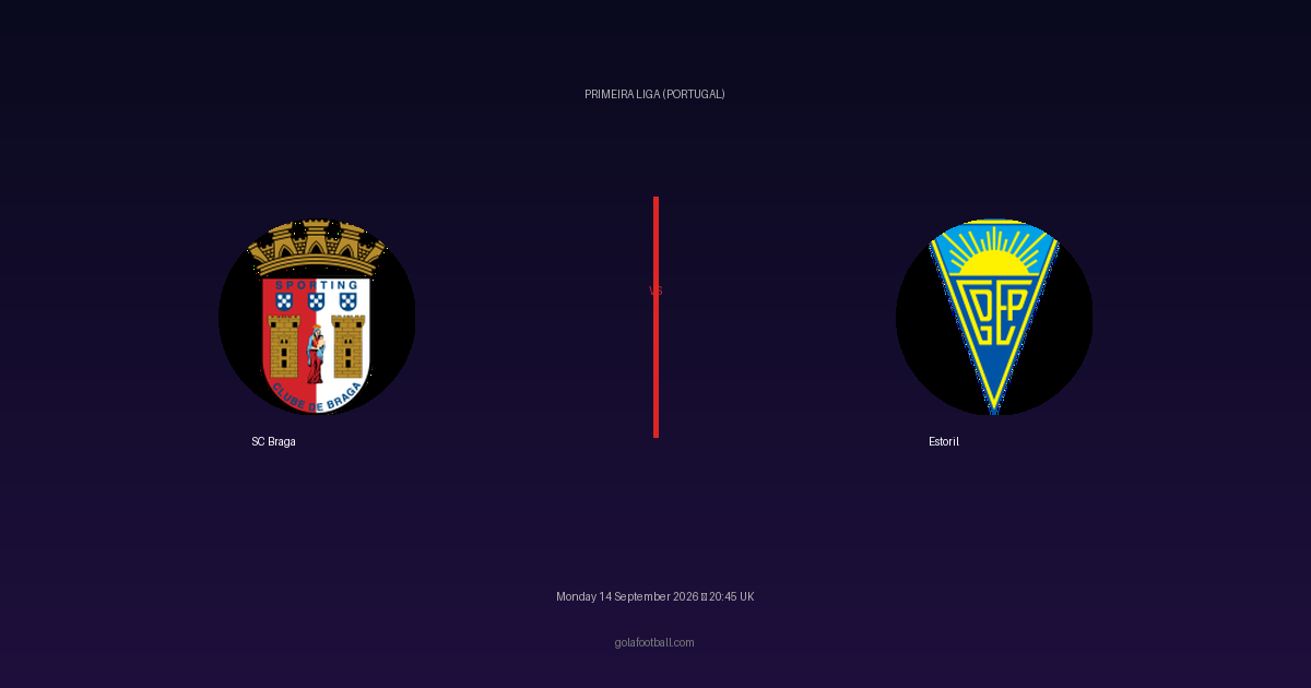 Match Preview: SC Braga vs Estoril – Primeira Liga (Portugal)