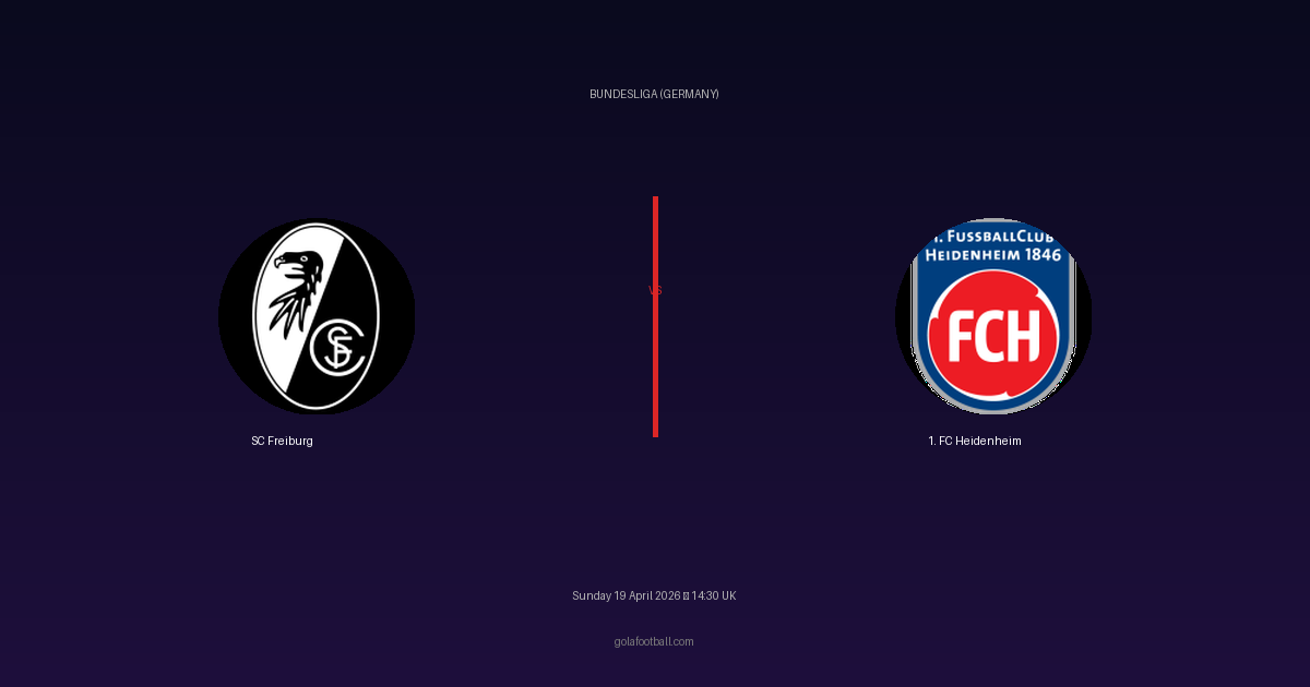 Match Preview: SC Freiburg vs 1. FC Heidenheim - prediction, team news, live stream