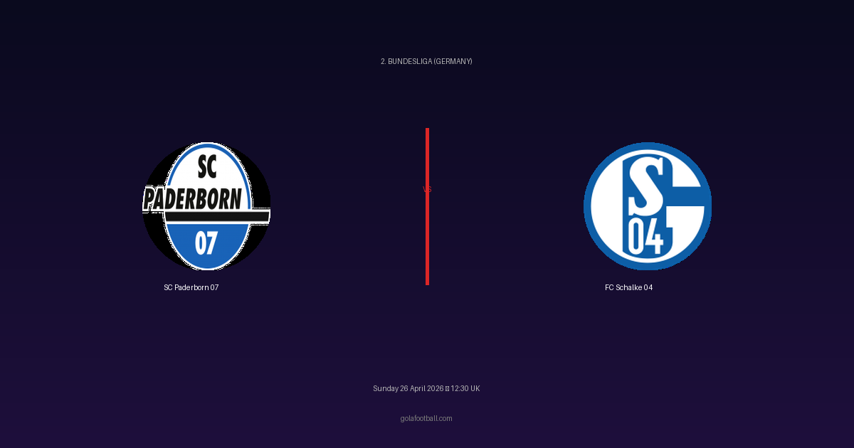 Match Preview: SC Paderborn 07 vs FC Schalke 04 - prediction, team news, live stream