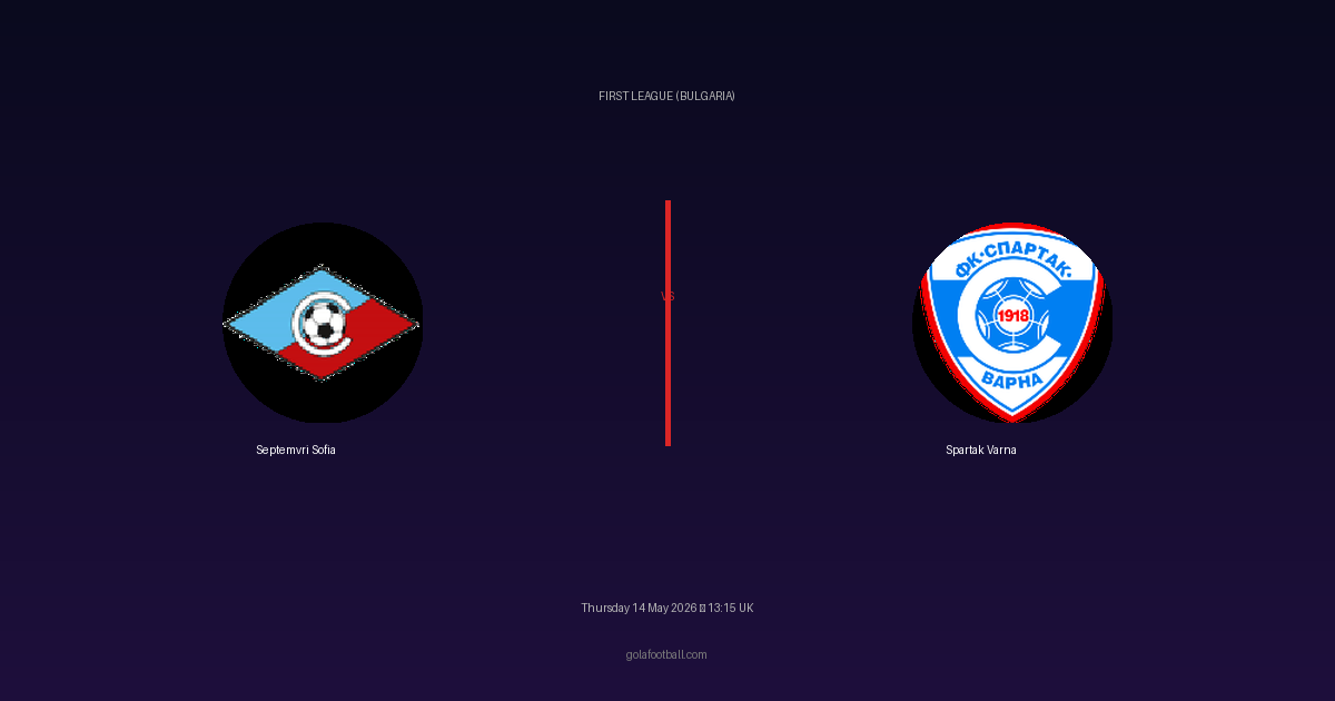 Match Preview: Septemvri Sofia vs Spartak Varna - prediction, team news, live stream
