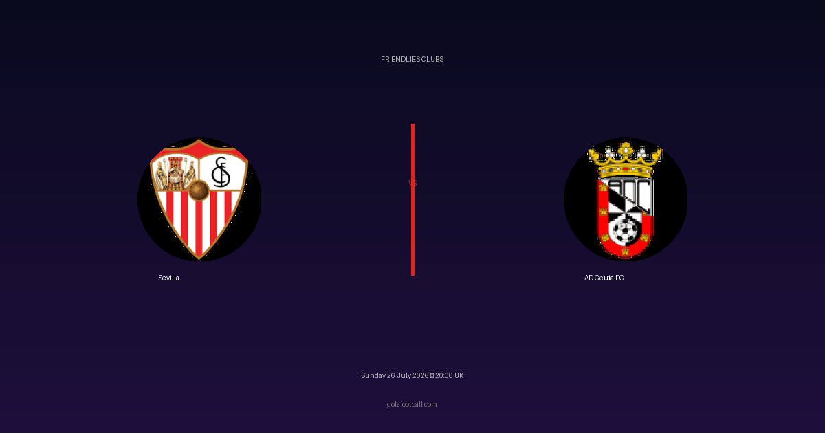 Match Preview: Sevilla vs AD Ceuta FC – Friendlies Clubs