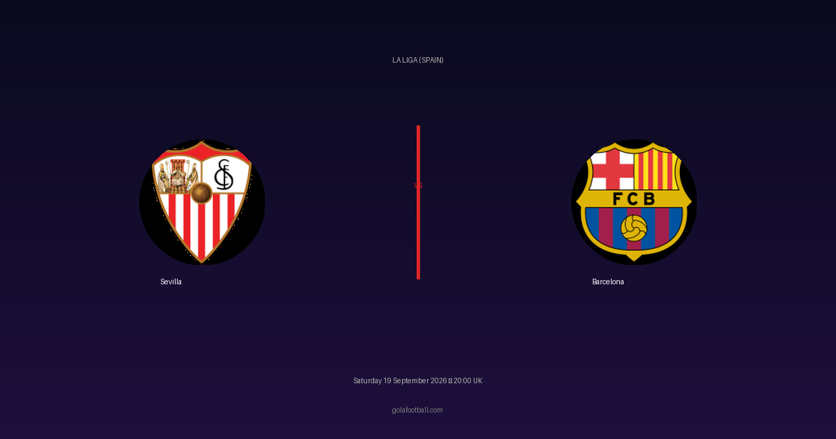 Match Preview: Sevilla vs Barcelona – La Liga (Spain)