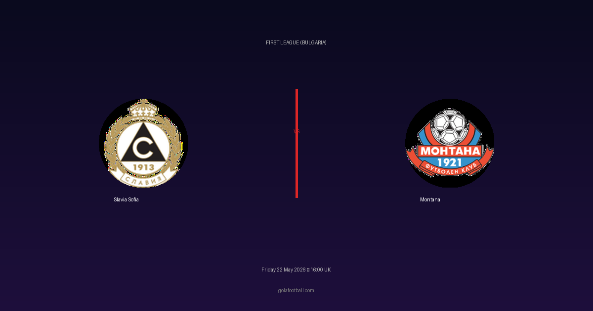 Match Preview: Slavia Sofia vs Montana - prediction, team news, live stream