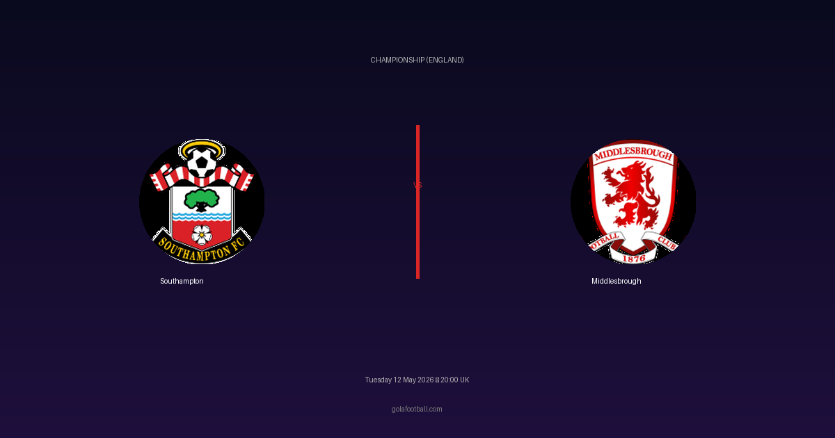 Match Preview: Southampton vs Middlesbrough - prediction, team news, live stream
