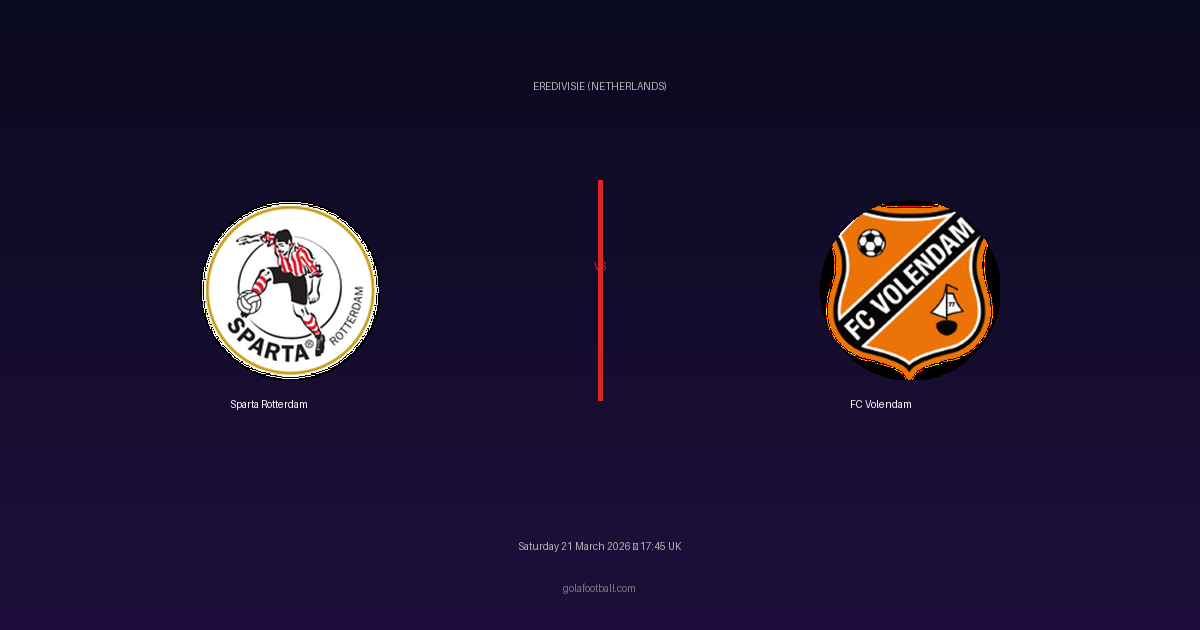 Match Preview: Sparta Rotterdam vs FC Volendam - prediction, team news, live stream