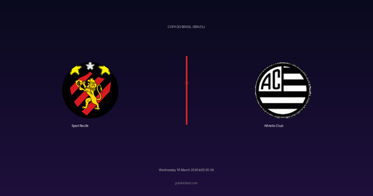 Match Preview: Sport Recife vs Athletic Club - prediction, team news, live stream