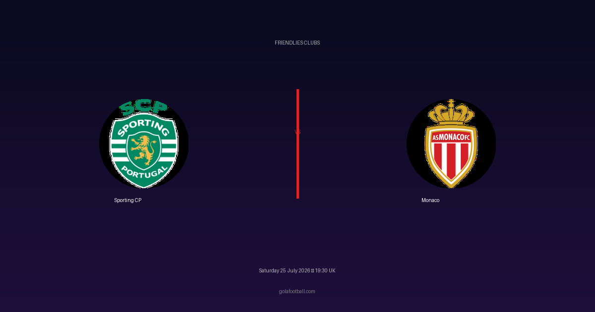 Match Preview: Sporting CP vs Monaco – Friendlies Clubs