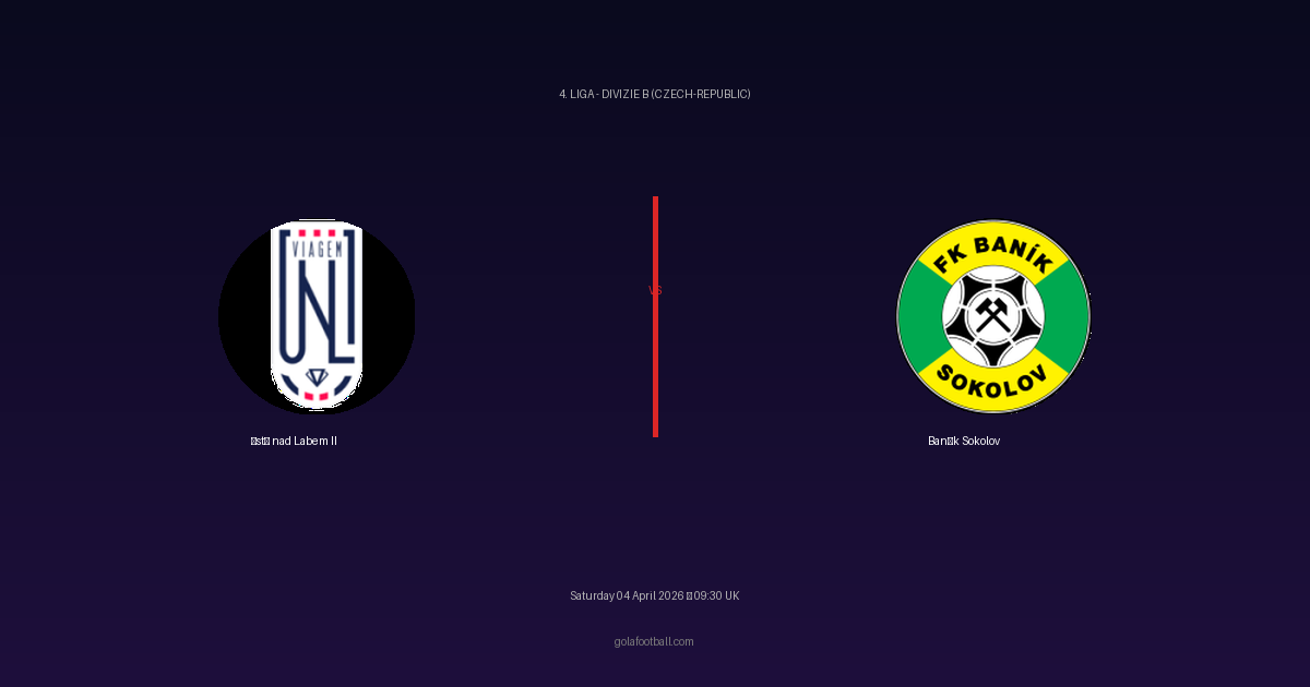 Match Preview: Ústí nad Labem II vs Baník Sokolov — prediction, team news & live stream