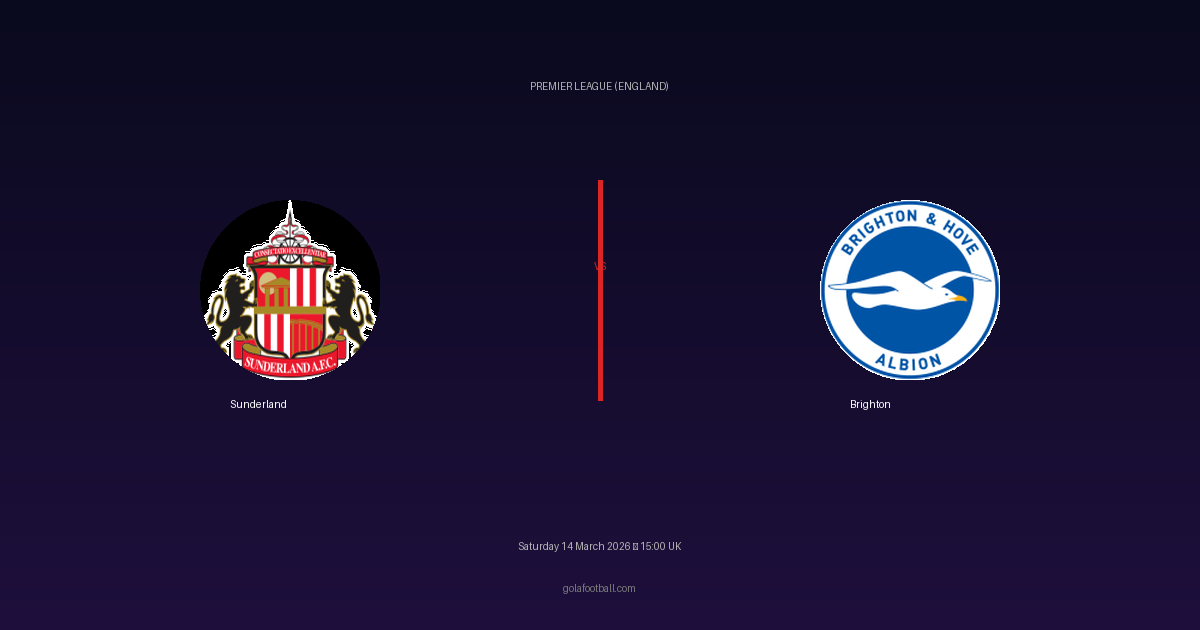 Match Preview: Sunderland vs Brighton - prediction, team news, live stream