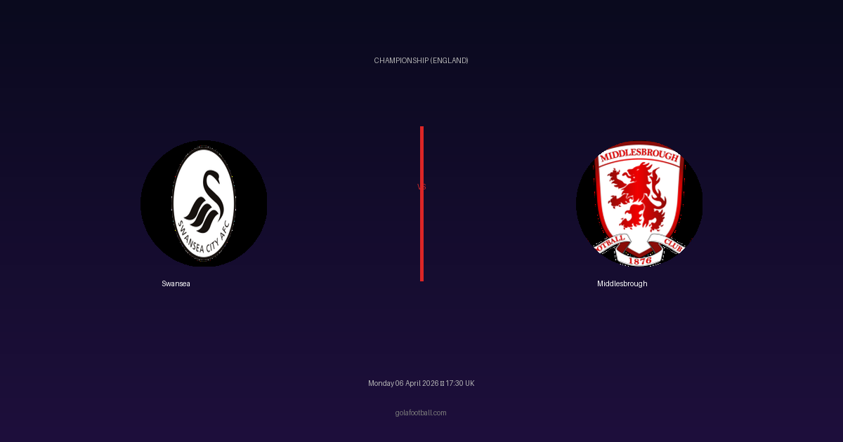 Match Preview: Swansea vs Middlesbrough - prediction, team news, live stream