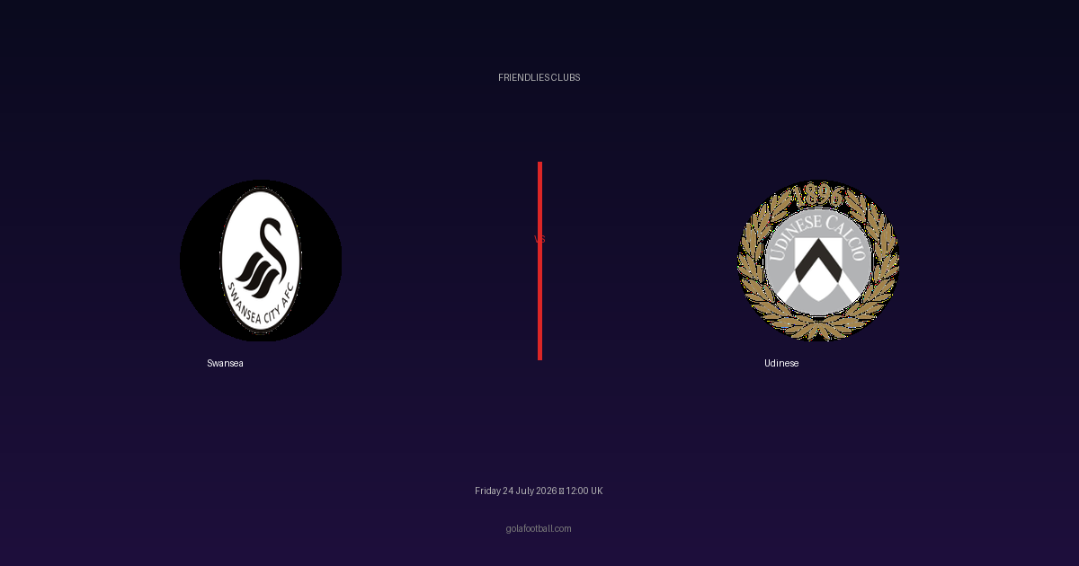 Match Preview: Swansea vs Udinese – Friendlies Clubs