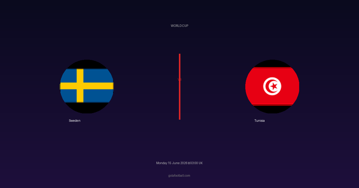 Match Preview: Sweden vs Tunisia - prediction, team news, live stream