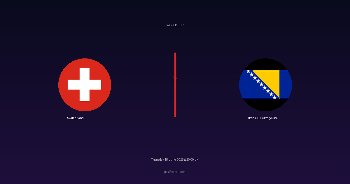 Match Preview: Switzerland vs Bosnia & Herzegovina - prediction, team news, live stream