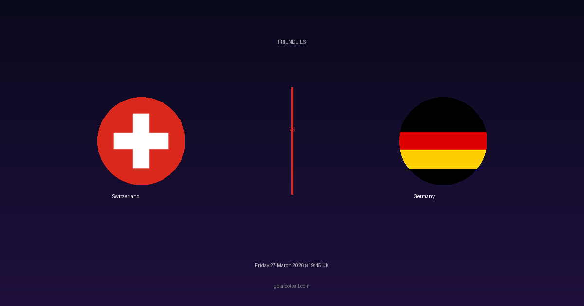 Match Preview: Switzerland vs Germany - prediction, team news, live stream
