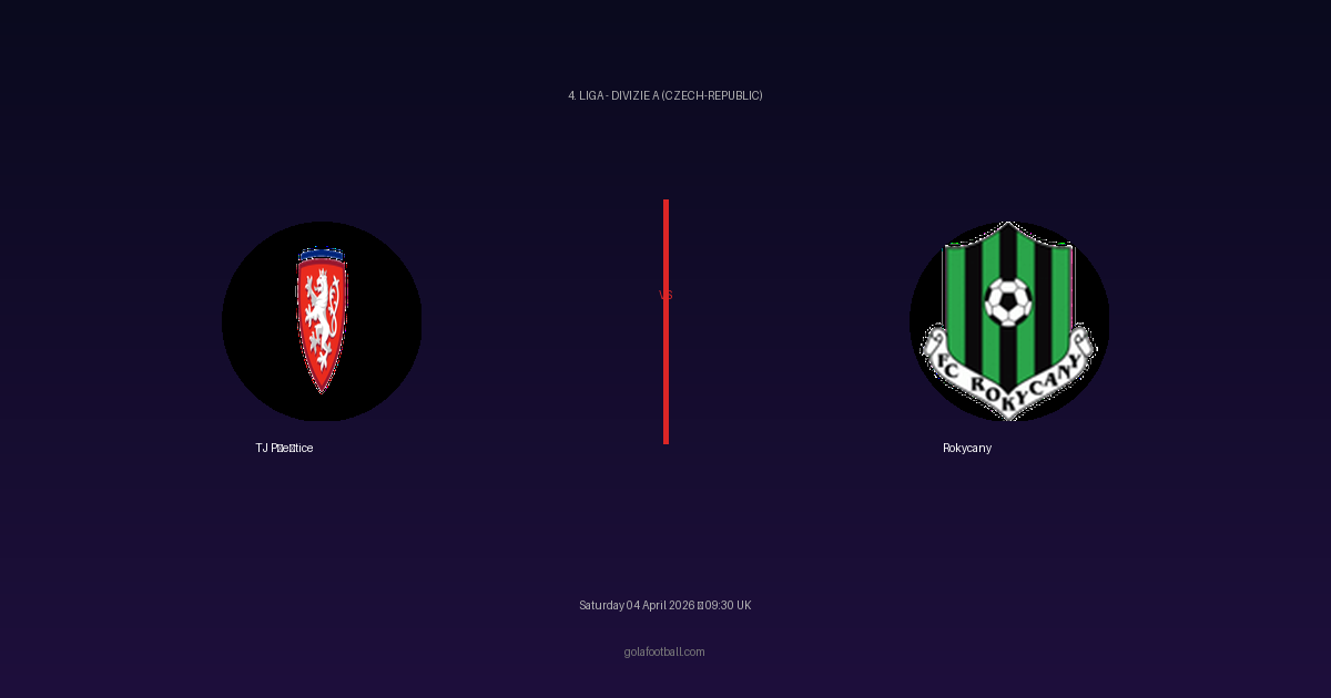 Match Preview: TJ Přeštice vs Rokycany — prediction, team news & live stream