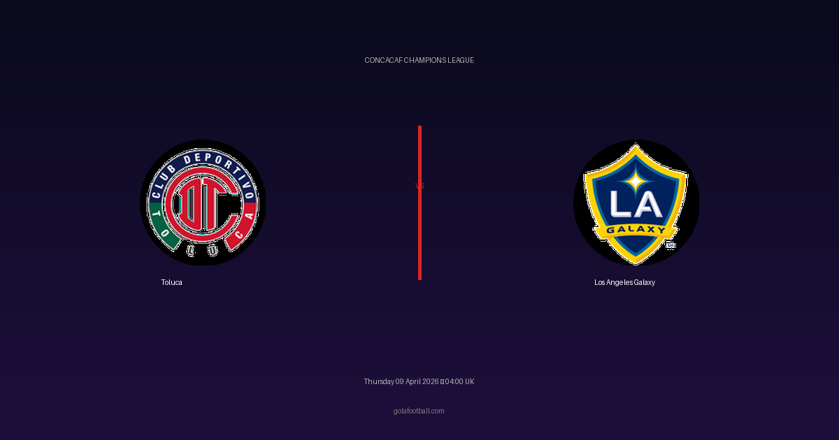 Match Preview: Toluca vs Los Angeles Galaxy - prediction, team news, live stream