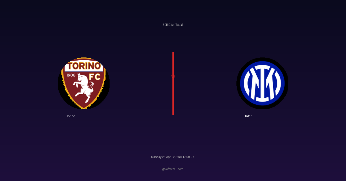 Match Preview: Torino vs Inter - prediction, team news, live stream