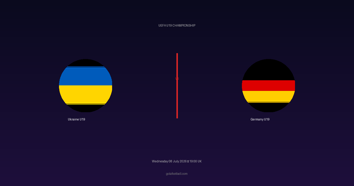 Match Preview: Ukraine U19 vs Germany U19 – UEFA U19 Championship