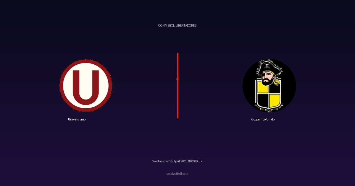 Match Preview: Universitario vs Coquimbo Unido - prediction, team news, live stream