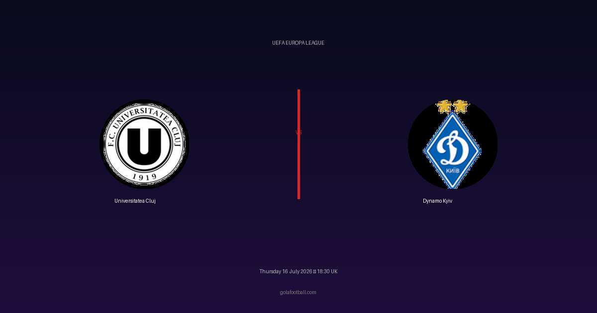 Match Preview: Universitatea Cluj vs Dynamo Kyiv – UEFA Europa League