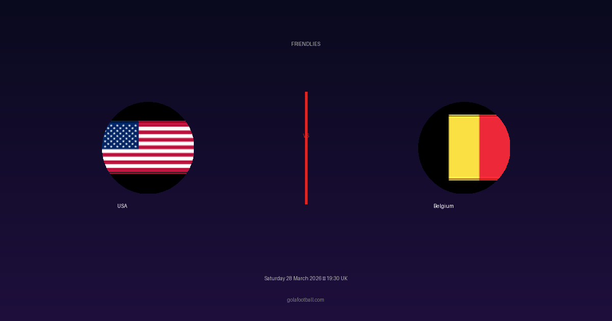 Match Preview: USA vs Belgium - prediction, team news, live stream