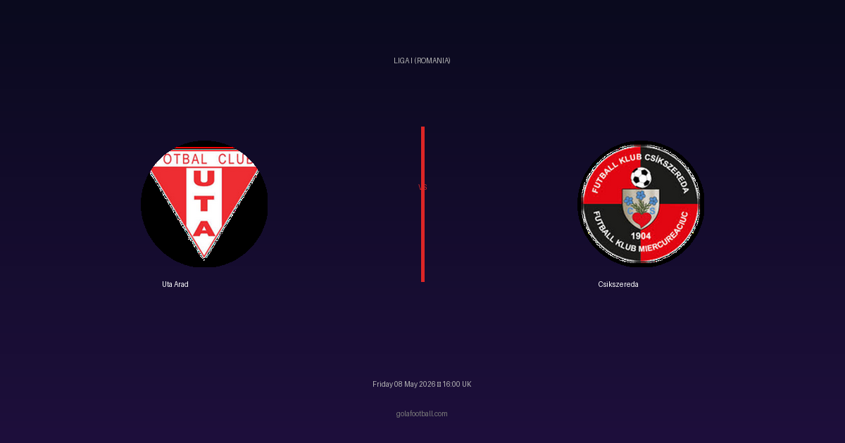 Match Preview: Uta Arad vs Csikszereda - prediction, team news, live stream
