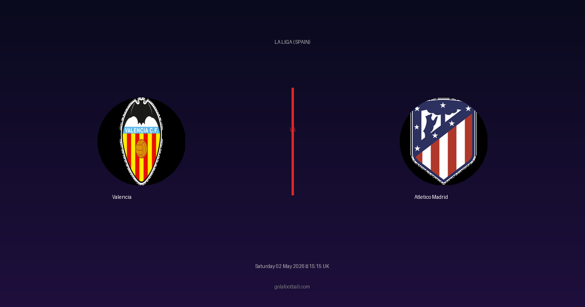 Match Preview: Valencia vs Atletico Madrid - prediction, team news, live stream