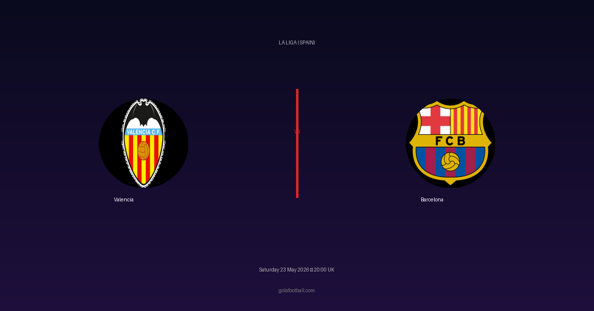 Match Preview: Valencia vs Barcelona - prediction, team news, live stream