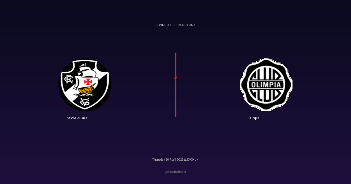 Match Preview: Vasco DA Gama vs Olimpia - prediction, team news, live stream